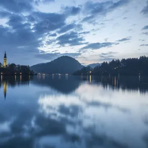 Lake Bled at sunrise, Slovenia