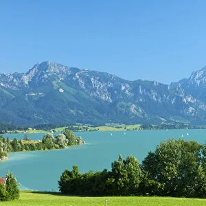 Lake Forggensee, Allgaeu, Bavaria, Germany
