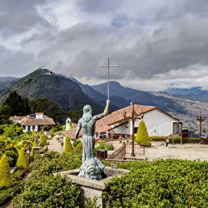 Landscape of Monserrate Mountain, Bogota, Capital District, Colombia
