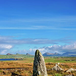 Megalith at Clogher Head near Dunquin, Dingle Peninsula, County Kerry, Ireland
