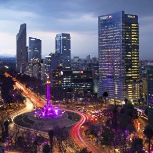 Mexico, Mexico City, Angel of Independence, Monument To Independence, Roundabout