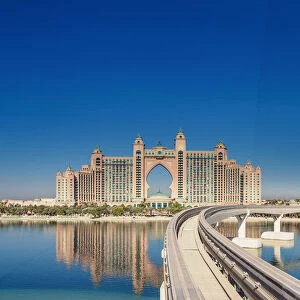 Monorail to Atlantis The Palm Luxury Hotel, Palm Jumeirah artificial island, Dubai