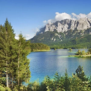 Mountain impression at Eibsee - Germany, Bavaria, Upper Bavaria, Garmisch-Partenkirchen