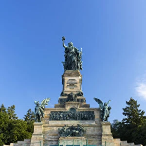 Niederwalddenkmal monument, Rudesheim, Rhineland-Palatinate, Germany