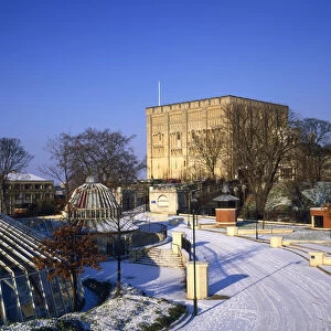 Norwich Castle Museum in Winter, Norwich, Norfolk, England