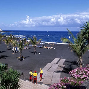 Playa Jardin, Puerto de la Cruz, Tenerife, Canary islands, Spain