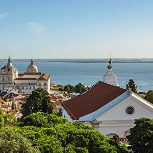 Portugal, Lisbon, View towards the Monastery of Sao Vicente de Fora