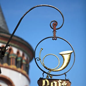 Post Office Sign, Bacharach, Rhine Valley, Germany