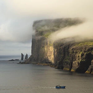 Rising and Kellingin sea stacks. Faroe Islands