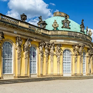 Sanssouci palace in Potsdam, near Berlin, Germany, Europe