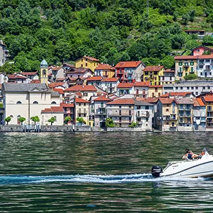 Scenic view of Lake Como, Lombardy, Italy