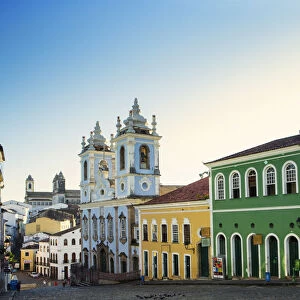 South America, Brazil, Bahia, Salvador, Historic centre, the Pelourinho showing Portuguese