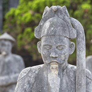 Statues at Tomb of Khai Dinh (UNESCO World Heritage Site), Hue, Thua Thien-Hue, Vietnam