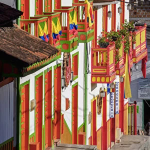 Street of Salento, Quindio Department, Colombia