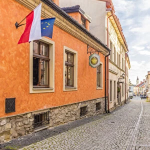 Street scene in Bielsko Biala, Silesian Voivodeship, Poland