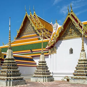 Stupas at Wat Pho (Temple of the Reclining Buddha), Bangkok, Thailand