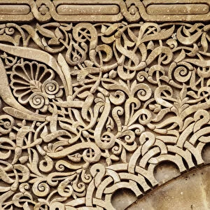 Sultan Moulay Ismail Mausoleum, detailed view, Meknes, Fez-Meknes Region, Morocco