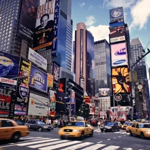 Times Square Print, New York City Times Square Print, New York City