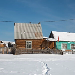 Tipical Russian village, Irkutsk region, Siberia, Russia