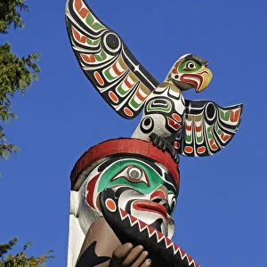 Totem in the Stanley Park, Vancouver, British Columbia, Canada