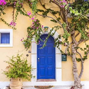 Typical house in a greek village. Kefalonia, Greek Islands, Greece