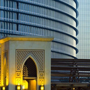 UAE, Dubai, base of the Burj Khalifa and Dubai Mall complex