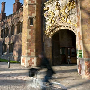 UK, England, Cambridge, Cambridge University, St. Johns College gatehouse