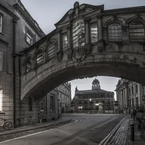 UK, England, Oxfordshire, Oxford, New College Lane, Hertford College, Bridge of Sighs