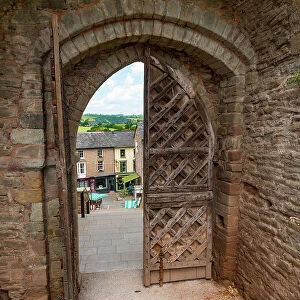 UK, Wales, Powys, Hay-on-Wye, Castle Gate