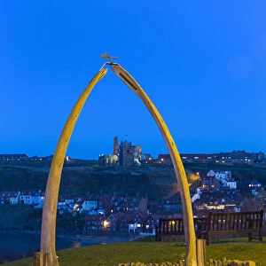 United Kingdom, England, North Yorkshire, Whitby. The Whale Bone Arch