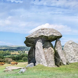 United Kingdom, Wales, Pembrokeshire, Nevern. Pentre Ifan Neolithic (New Stone Age