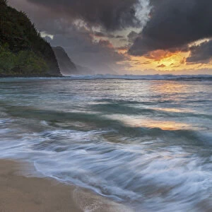 USA, Hawaii, Kauai, Na Pali Coast, Kee Beach
