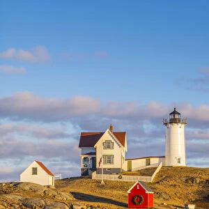 USA, Maine, York Beach, Nubble Light lighthouse