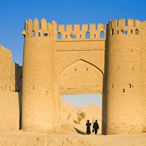 Uzbekistan, Bukhara, Shaybanid City walls, Recronstructed gate