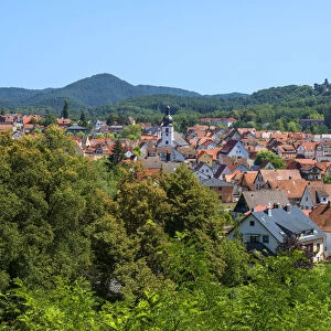 View at Dahn, Wasgau, Palatinate Forest, Rhineland-Palatinate, Germany