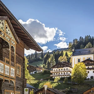 Village of Ausservillgraten, Villgraten valley, East Tyrol, Austria