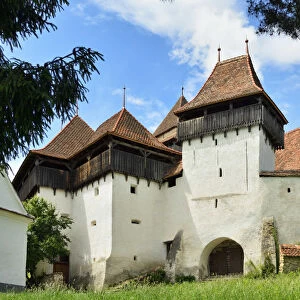 The Viscri fortified church was built by the Transylvanian Saxon community in Viscri
