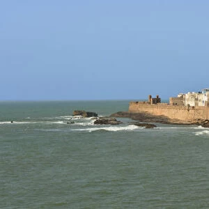The walled city of Essaouira, a Unesco World Heritage Site, facing the vast Atlantic
