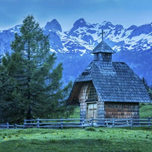 Wooden chapel near Lake Bohinj, Slovenia