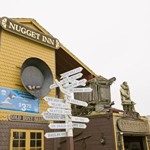 A bar in the old gold rush town of Nome in Alaska