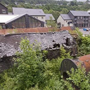 An old iron works site at Backbarrow being turned into residential housing and commercial units