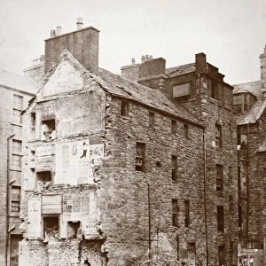 View of Murraygate, Dundee prior to demolition. Titled: Mauchline Tower