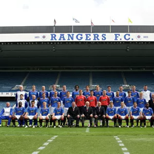 Rangers Team Previous Seasons Greetings Card Collection: 2007-08 Squad