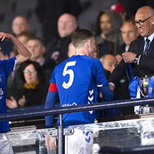 Rangers Football Club: Scottish FA Youth Cup Champions 2003 - Daniel Finlayson Receives Winners Medal from Mark Hateley after Triumph over Celtic at Hampden Park