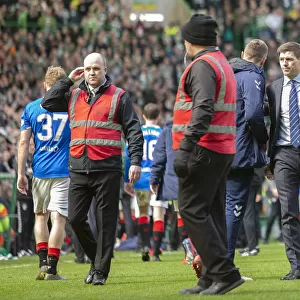 Steven Gerrard Applauding Rangers Fans at Celtic Park: Scottish Premiership Clash