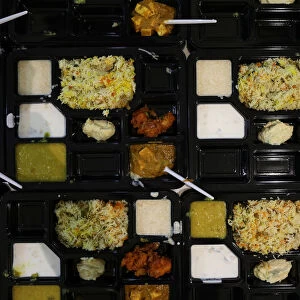 Food prepared for Iftar at the GuruNanak Darbar Sikh temple