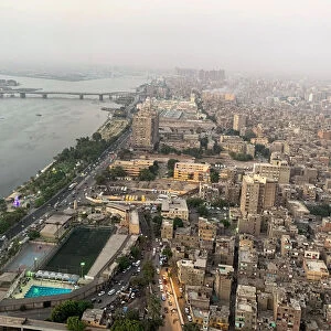 A general view of buildings by the Nile River in Cairo