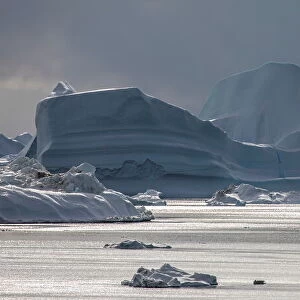 Icebergs are seen at the Disko Bay close to Ilulissat