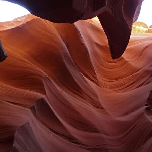 Inside view of Antelope canyon near Page, Arizona