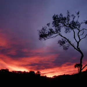 A SUNSET IS SEEN AT URUGUAYAN BEACH OF SANTA TERESA